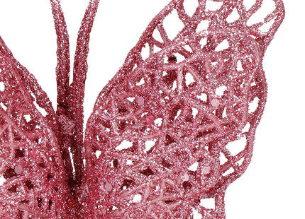Kerstboomhanger Vlinders | Kunststof | Roze