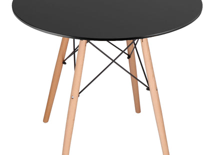 Salontafel - Scandinavische Stijl - Woonkamer - Eetkamer - Zwart - 80 cm