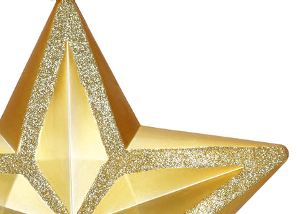 Kersthanger | Kerstster | Goud | Glitters | 15 cm