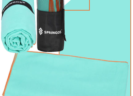 Strandmat | Strandkleed | Strandlaken | Zandvrij | 75 x 150 cm | Zeegroen