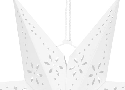Kerst Ster | Papier | Opvouwbaar | 50 cm | Wit
