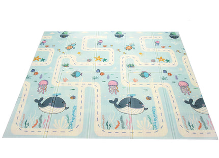 Speelmat | Speelmat Foam | Inklapbaar | 200 x 180 cm | Oceaan | Dierentuin | Educatief