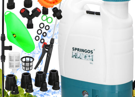 Drukspuit - Elektrische - Accu - Planten - Onkruidbestrijding - Regelbare Sproeikop  - 16 Liter