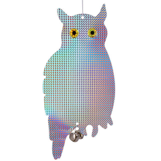 Vogelverjager - Hologram - Uil - Met - Bel - 41 x 20 CM