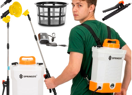 Drukspuit - Elektrische - Accu - Onkruidbestrijding - Regelbare Sproeikop - 10 Liter