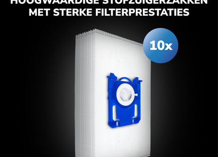 SQOON® Serviceset geschikt voor Philips PowerGo stofzuigers - Gelijk aan model: CP0538/01, Standard-BAG - Perfect voor optimale filtering en stofopvang - 11 Stuks