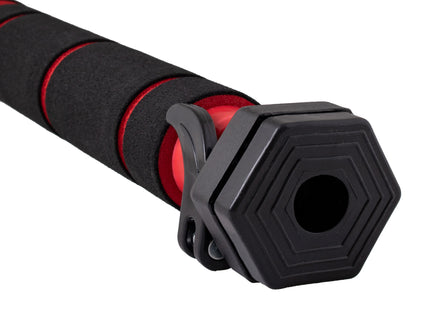 Pull Up Bar - Optrekstang - Staal - Zilver - Rood - Zwart -  80-130 CM - 300KG