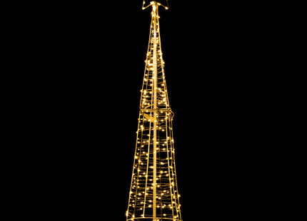 Kerstboom | lichtgevend | Kerstdecoratie | 250 LED | Warm Wit | 100 cm  | IP44