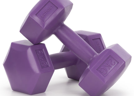 Dumbbell Set - 2 KG - Paars - Oefengewichten