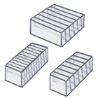 Lade Organizer - Lade verdeler - Opbergsysteem - Ondergoed - Sokken - BH - Grijs