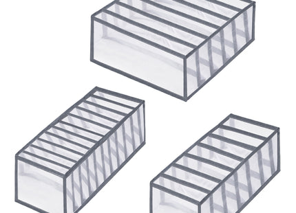 Lade Organizer - Lade verdeler - Opbergsysteem - Ondergoed - Sokken - BH - Grijs