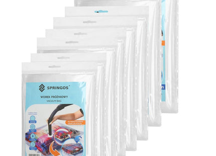 Vacuümzakken Set | Opbergzakken Kleding | Herbruikbaar | 8 Stuks | 4 Maten | Transparant | Inclusief Pomp
