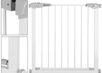 Traphekje | 76 - 120 cm | Traphek | Veiligheidshekje | Metaal | Wit
