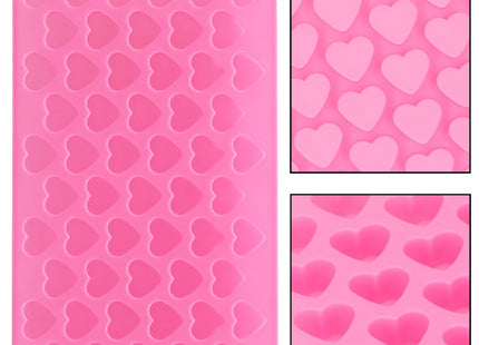 Springos IJsblokjesvorm | IJsblokjes | Hartjes | 55 Blokjes | Roze