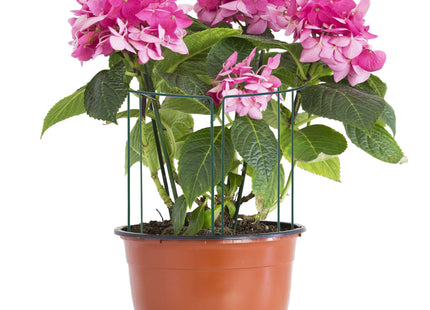 Plantensteun - Metaal - Bloemen - Groen - Set Van 3 - 45 Cm