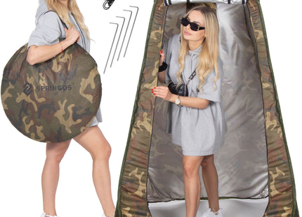 Pop-Up Tent - 1 persoons - Omkleedtent - Festival - Strand - 120 x 120 x 190 - Legergroen
