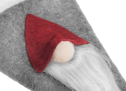 Bestekhouder - Bestekzakje - Kerst - Kerstversiering - Kabouters - Grijze Hoed - 2 stuks