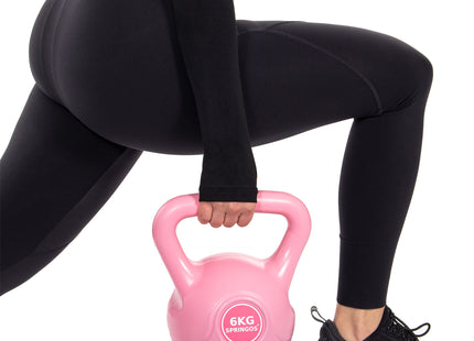PVC Kettle Bell | Kettlebell | 6 kg | Roze