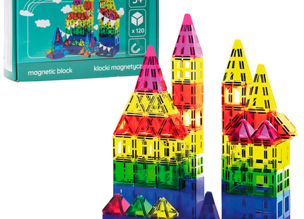 Springos® Magnetisch speelgoed - Speelgoed Kasteel - 120 Stuks - Montessori speelgoed - Speelgoed kinderen