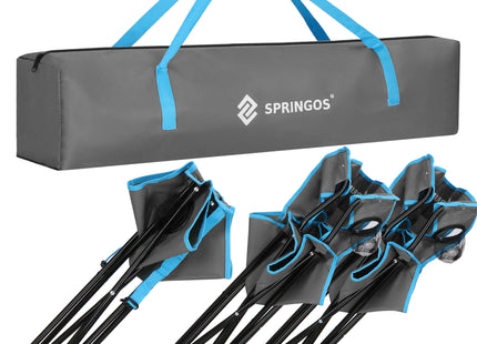 Camping Set | Kampeer Set | Campingtafel |  Campingstoel | Kampeerstoel | Op Vouwbaar | Inclusief Draagtas | Vissen | Blauw/Grijs