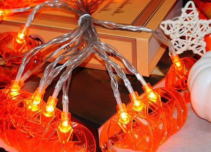 Halloween Decoratie - Lichtslingers - Slinger - Verlichting - Pompoen - 20 LED