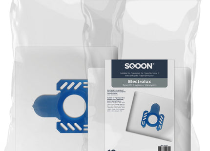 SQOON® Stofzuigerzakken  Geschikt voor Electrolux GR.5 / Ingenio / Xio / Smart / Vamyprino Series - E51 - Synthetisch - 10 Stuks