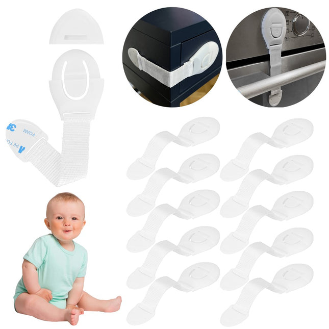 Kinderslot Kastjes | 10 Stuks | 20 x 5 cm Wit