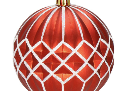 Kerstballen | 54 Stuks | 8 cm | Rood/Goud Rosé/Goud