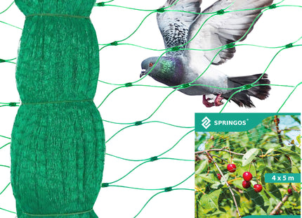 Vogelnet - Vogelgaas - Anti- Vogelnet - Ongedierte en Vogelbestrijding - 4 x 5 M