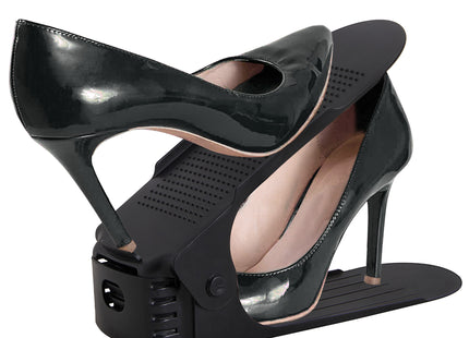 Schoenenrek - 1 Paar Schoenen - Schoenen Opbergsysteem - Hoogwaardig Kunststof - Zwart