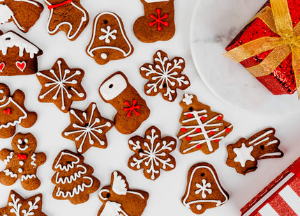 Koekjesvormen - Uitsteekvorm - Kerstkoekjes - Zilver- 10 Stuks