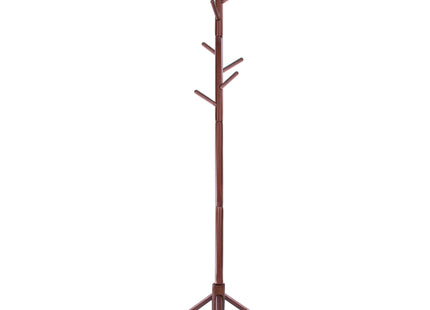 Staande Kapstok | Hout | 8 Haken | Donker Hout  | 175 cm