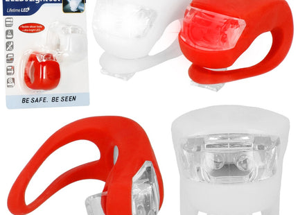 Fietslamp | Fietslicht | Fietsverlichting | Achterlicht fiets | Wit/Rood