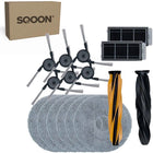SQOON® vervangingsset geschikt voor Dreame X50 Ultra Complete - 15-delige onderhoudskit voor robotstofzuigeronderhoud