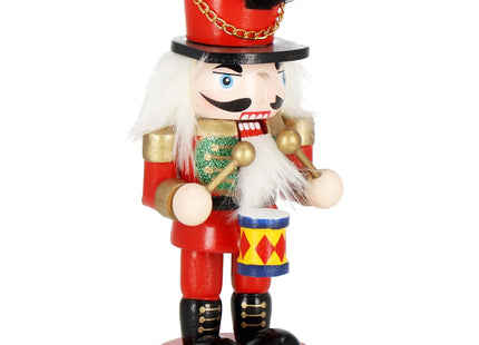 Notenkraker Kerst | Houten Soldaat | Kerstversiering | Multicolor | 15,5 cm