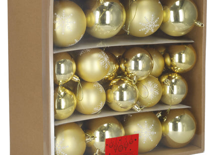 Kerstballen | 36 Stuks | 8 cm | Goud