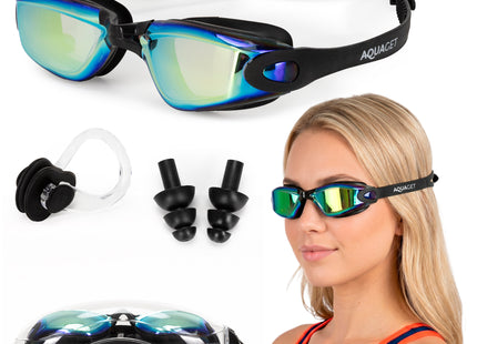 Duikbril - Zwembril - Inclusief Oordoppen En Neusklem - Verstelbaar - Unisex - Zwart