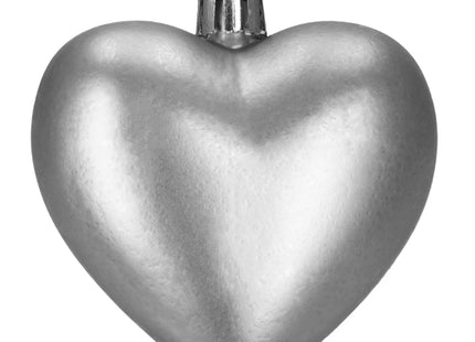 Kerstballen | 16 Stuks | 5/6/7 cm | Zilver | Hartjes