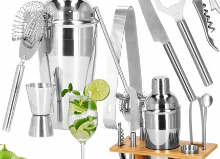 Cocktail Set | 8-Delige Cocktail Shaker Set | RVS | Zilverkleurig