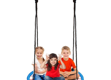 Nestschommel | Kinderschommel | Ø120 CM | Max 200 KG | Blauw/Rood