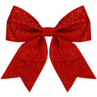 Kerstboomhanger | Strik | Rode Glitter | 20 CM
