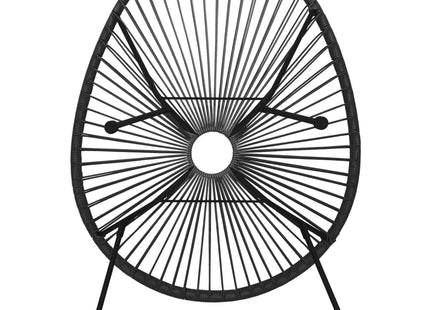 Tuinstoel - Draad - Rotan - Grijs  - 87 x 70 x 73 CM