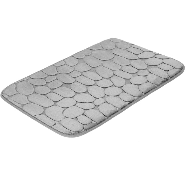 Badkamermat - Antislip - Sneldrogend - Grijs - 80 x 50 cm