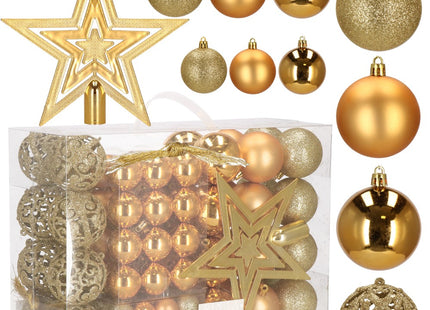 Kerstballen | 100 Stuks | Goud Tinten