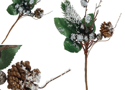 Kersttak | Decoratie | Wit | Middenstuk | 25 cm
