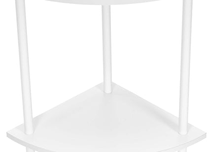 Wandrek - Hoekplank - Boekenplank -  Wit - 5 Etages - 147 Cm - Metaal