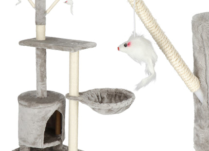 Krabpaal - 4 Etages - Voor Katten - Meubelbescherming - 49X36X87 cm - Grijs