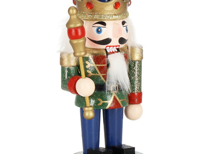 Notenkraker Kerst | Houten Soldaat | Kerstversiering | Multicolor | 15,5 cm