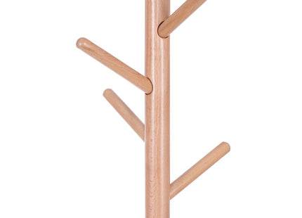 Staande Kapstok | Hout | 8 Haken | Garderobe Kapstok | Naturel | 175 cm