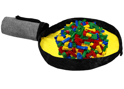 Opbergmand -  Opberghoes - Opbergtas  - Organizer - Mat - Handvat - Grijs